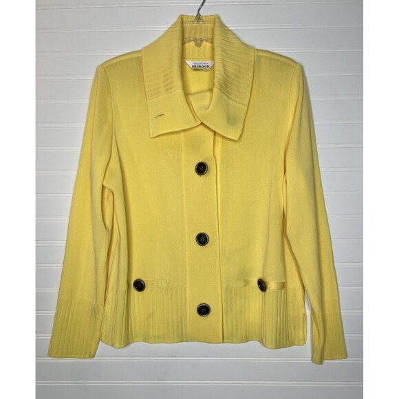 Misook Sweaters - Exclusively Misook- Match Cardigan Sweater Set Santana Knit Yellow Medium